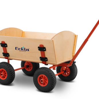 ECKLA Holzbollerwagen Easy Trailer mit pannensicherer Bereifung