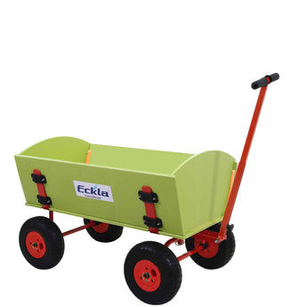 ECKLA Bollerwagen Long Trailer mit Luftbereifung und Kunststoffaufbau, wetterfest - zerlegbar