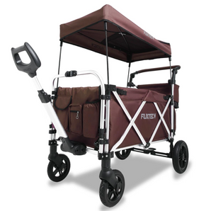 FUXTEC faltbarer Premium Bollerwagen FX-CTL950, braun